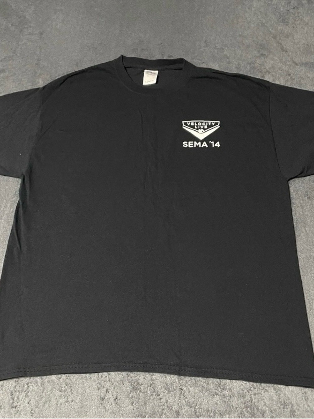 SEMA Show Shirt Mens XL Black 2014 Las Vegas Velocity Live Graphic Event Tee